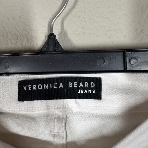 Veronica Beard Womens Size 25/0 Kate Skinny High Rise Jeans White Cotton Blend - Picture 9 of 15
